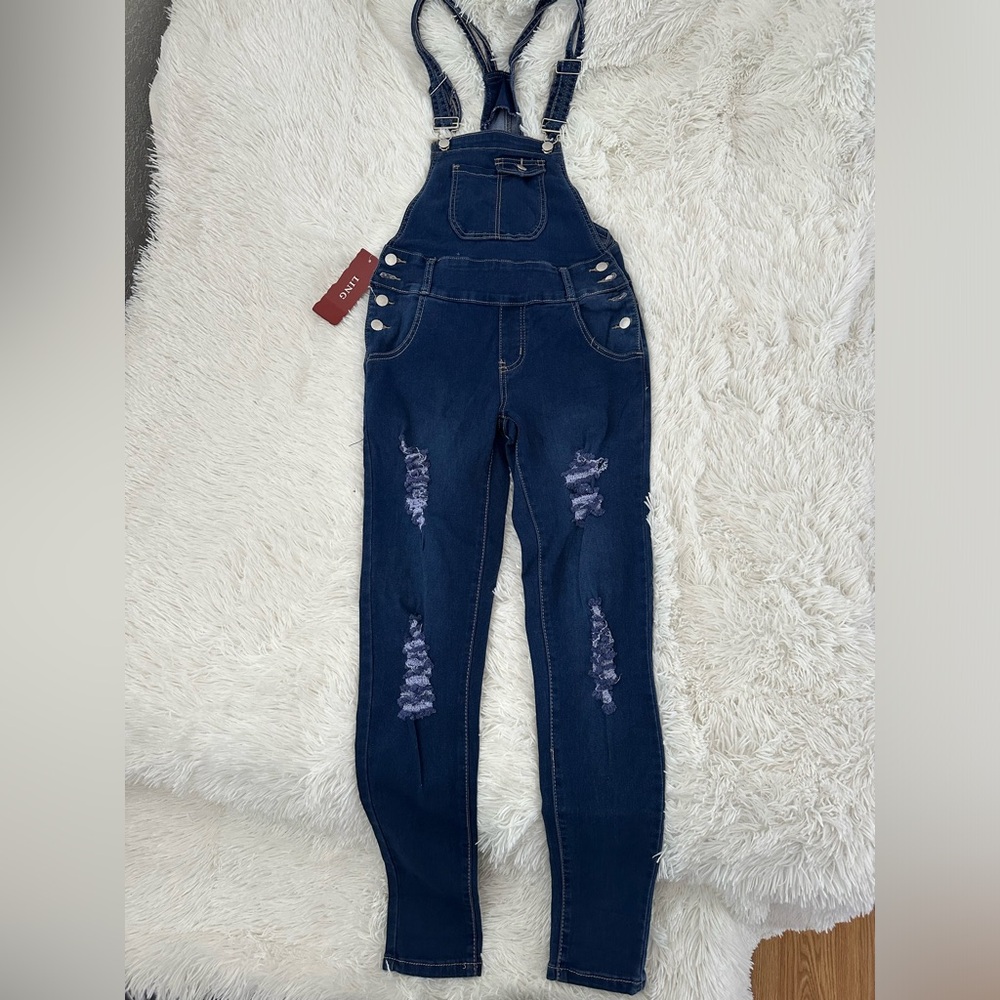 Denim overalls